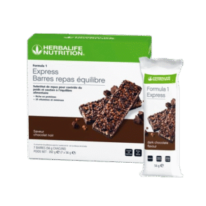 <b>Barres Repas Équilibre Formula 1 Express Chocolat noir</b> 7 barres de 56 g - Une barre remplace un repas en toute légèreté et énergie